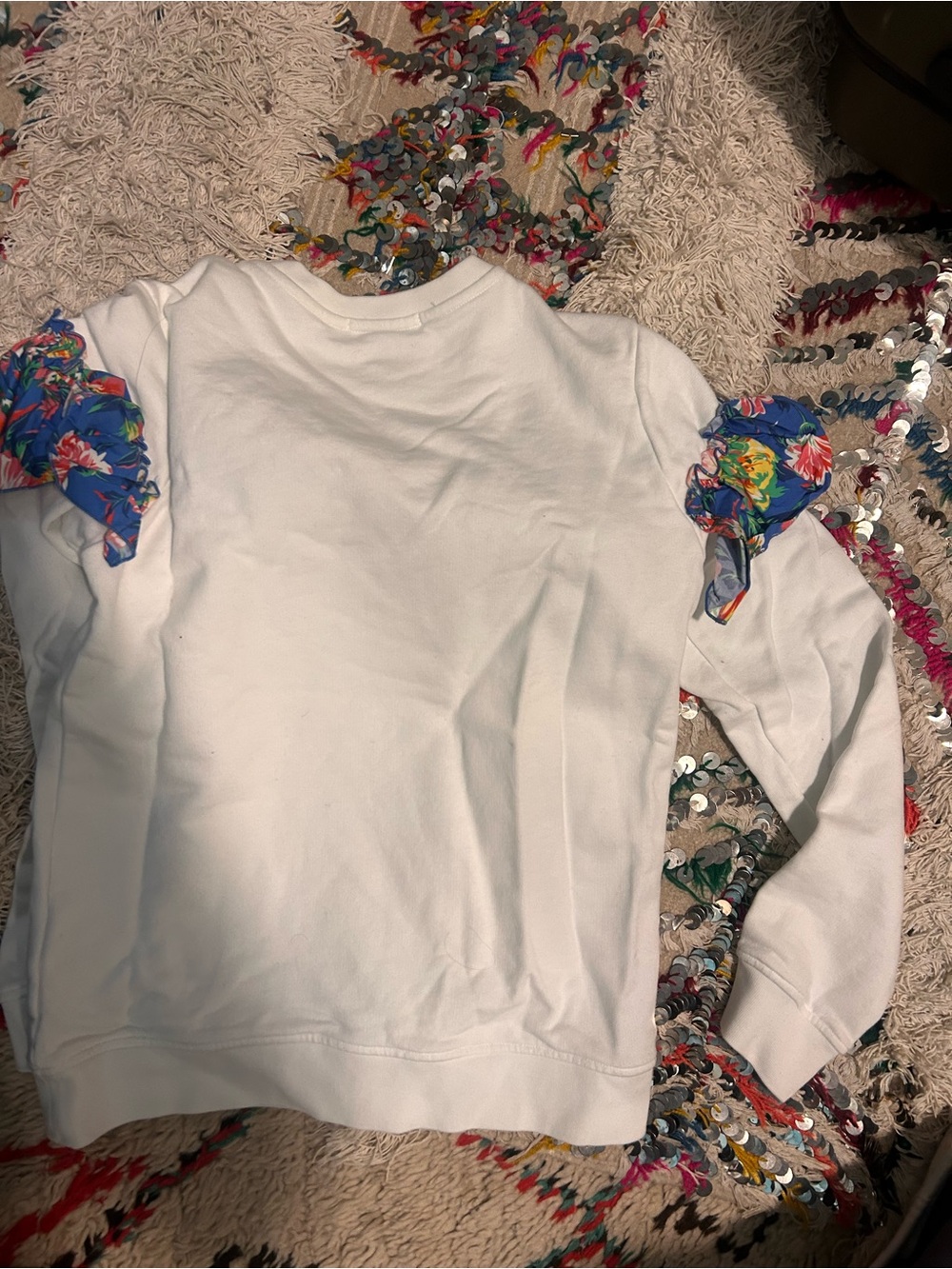 MSGM RUFFLE TRIM SWEATSHIRT - Picture 4 of 4